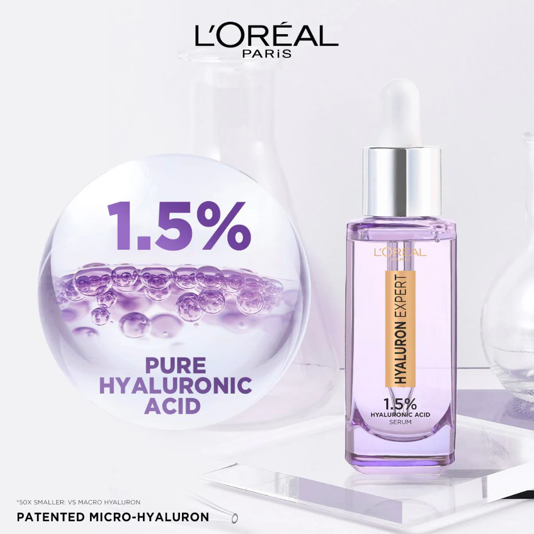 L'Oréal Paris Hyaluron Expert Moisturiser And Anti-Aging Plumping Serum with 1.5% Hyaluronic Acid - Image 4