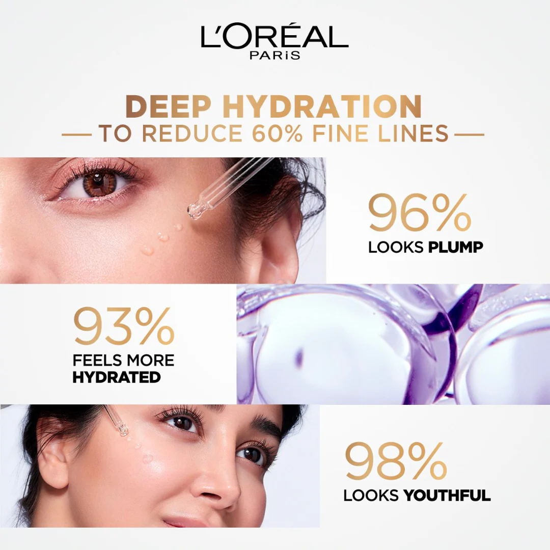 L'Oréal Paris Hyaluron Expert Moisturiser And Anti-Aging Plumping Serum with 1.5% Hyaluronic Acid - Image 5
