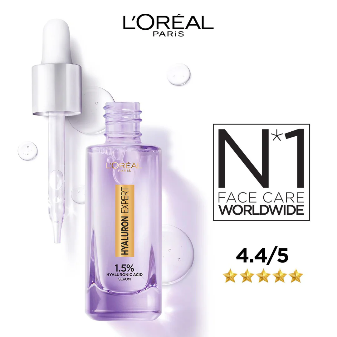 L'Oréal Paris Hyaluron Expert Moisturiser And Anti-Aging Plumping Serum with 1.5% Hyaluronic Acid - Image 6