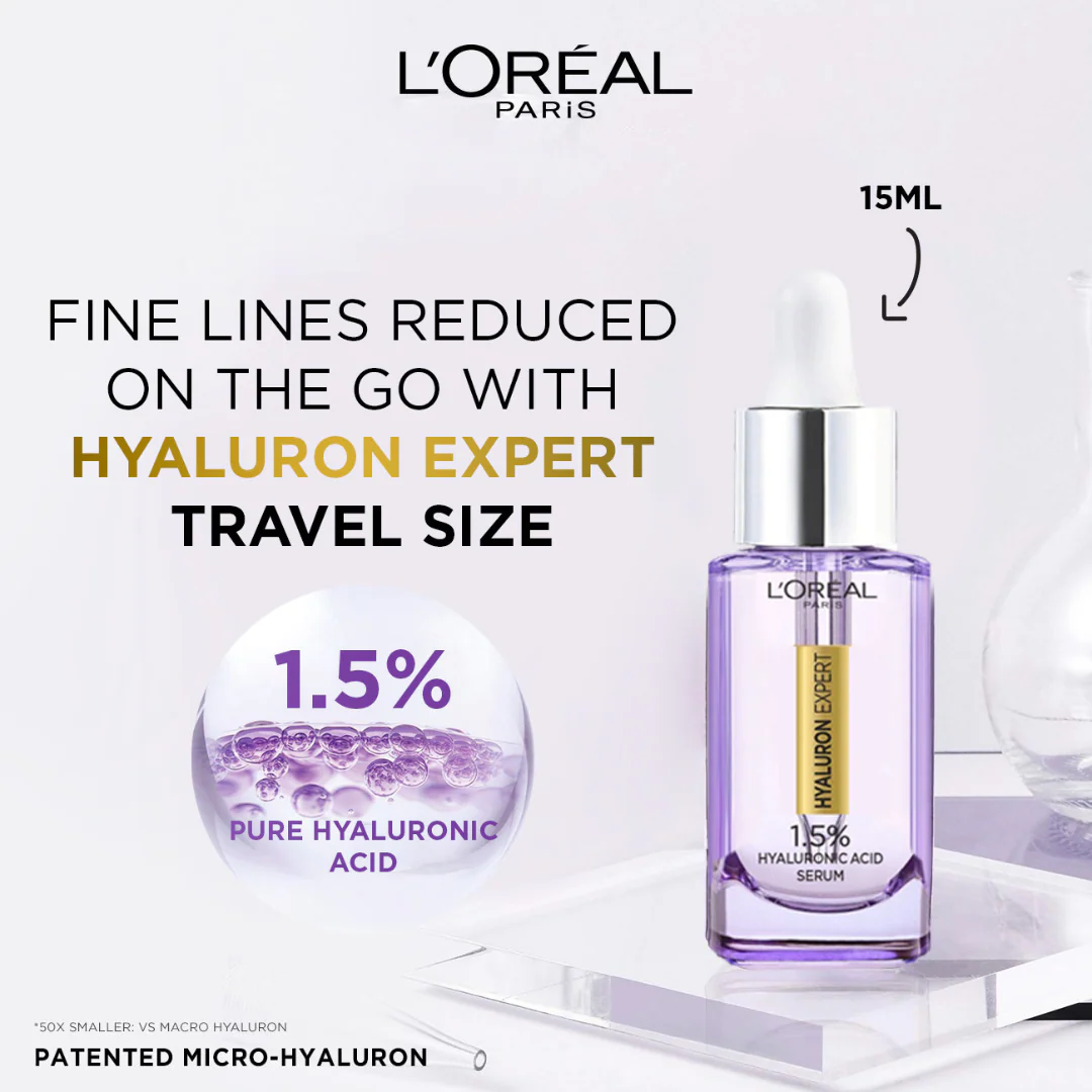 L'Oréal Paris Hyaluron Expert Moisturiser And Anti-Aging Plumping Serum with 1.5% Hyaluronic Acid - Image 9