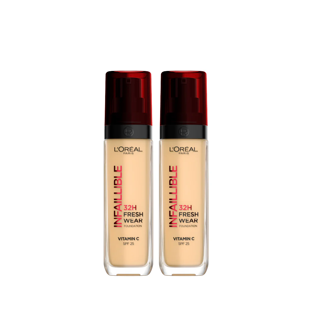 L'Oréal Paris Infaillible 32H Freshwear Liquid Foundation Duo Bundle At 25% Off