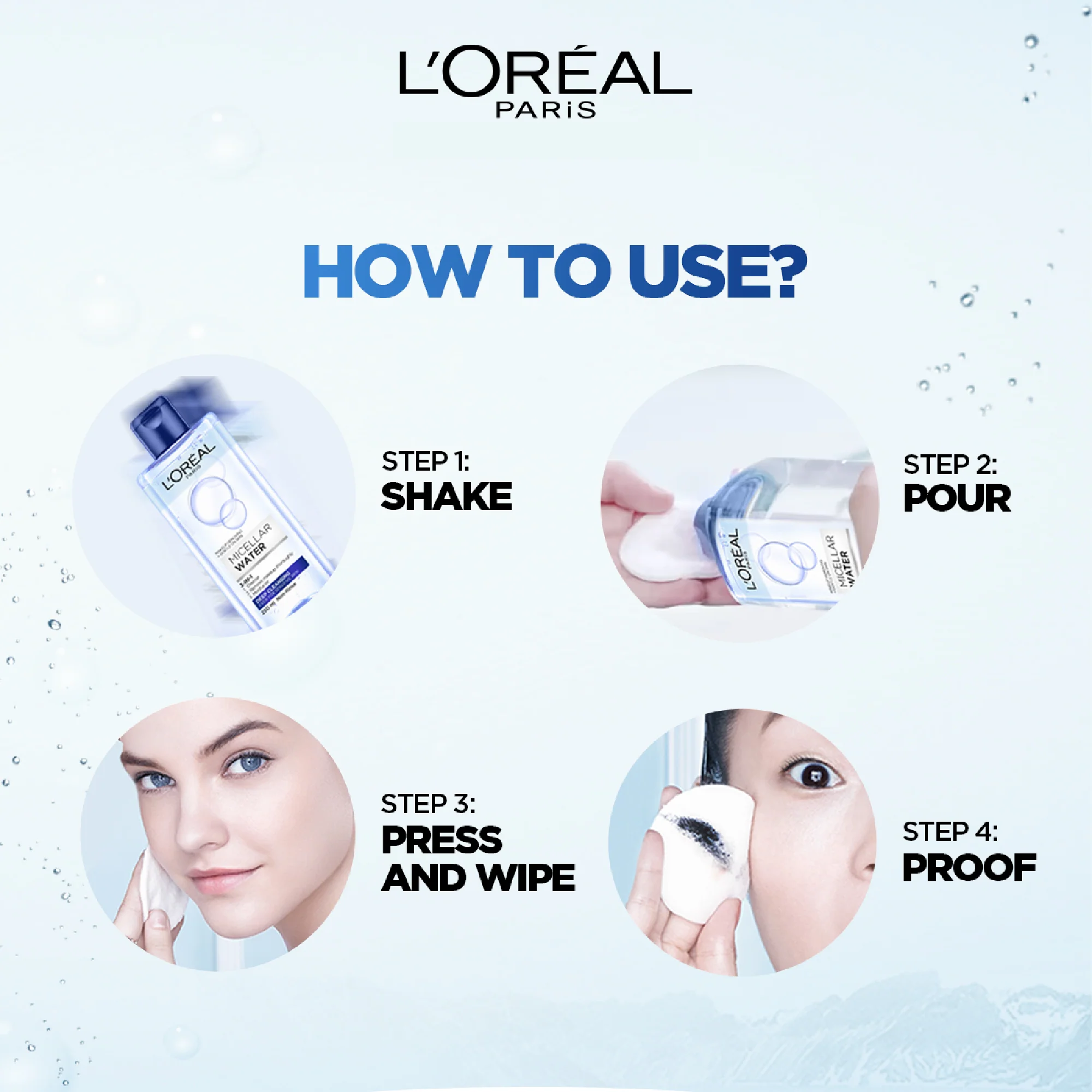 L'Oréal Paris Micellar Bi Phase for Waterproof Makeup & Deep Cleansing 400ml - Image 3