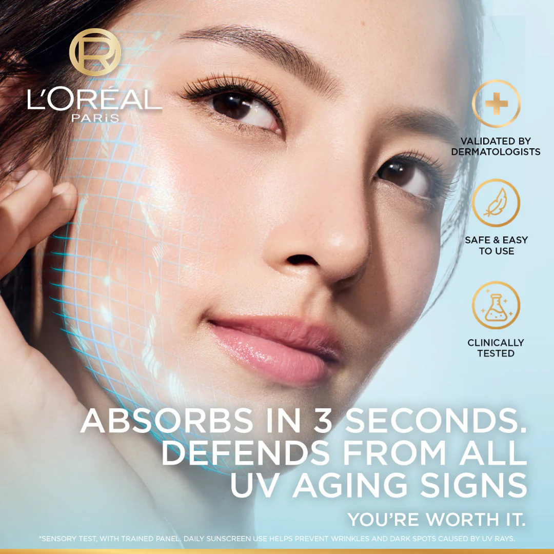 L'Oréal Paris UV Defender Aquafusion Daily Water Gel Sunscreen SPF50+ - Image 5