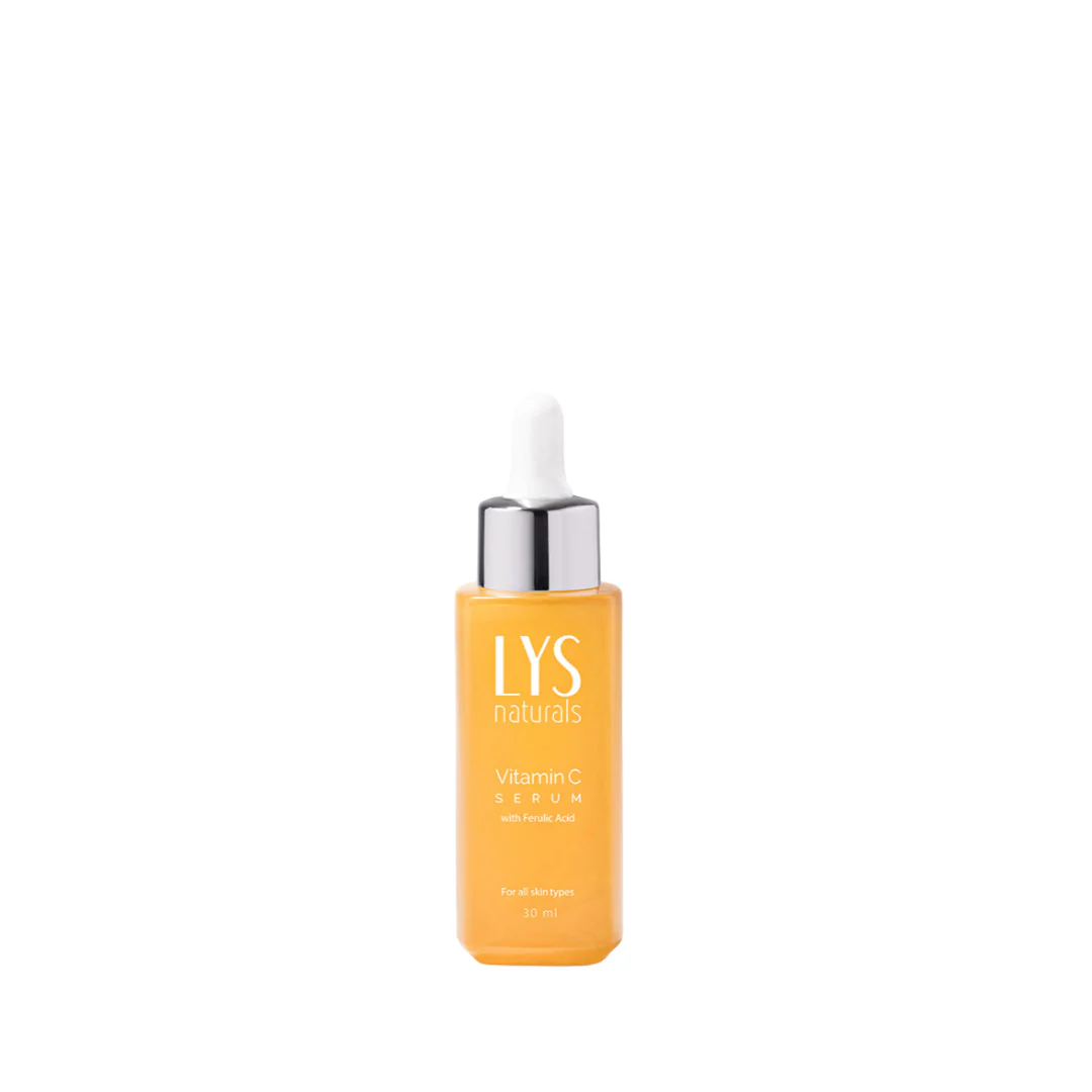 LYS Naturals Vitamin C-15 Serum With Ferulic Acid, Skin Brightening Formula 30ml