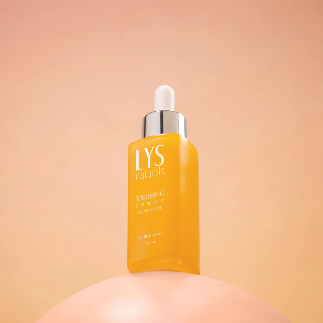 LYS Naturals Vitamin C-15 Serum With Ferulic Acid, Skin Brightening Formula 30ml - Image 5