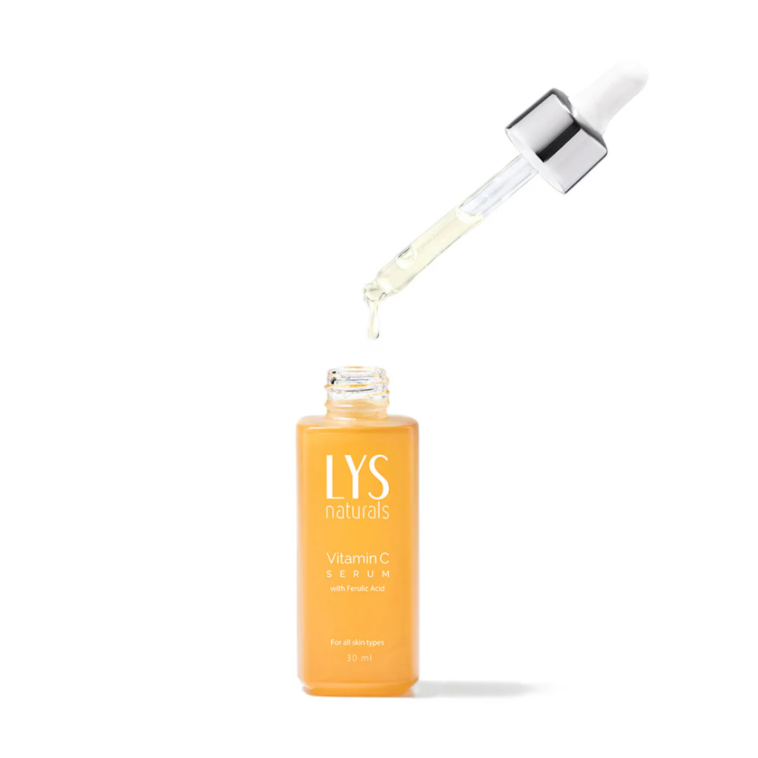 LYS Naturals Vitamin C-15 Serum With Ferulic Acid, Skin Brightening Formula 30ml - Image 6