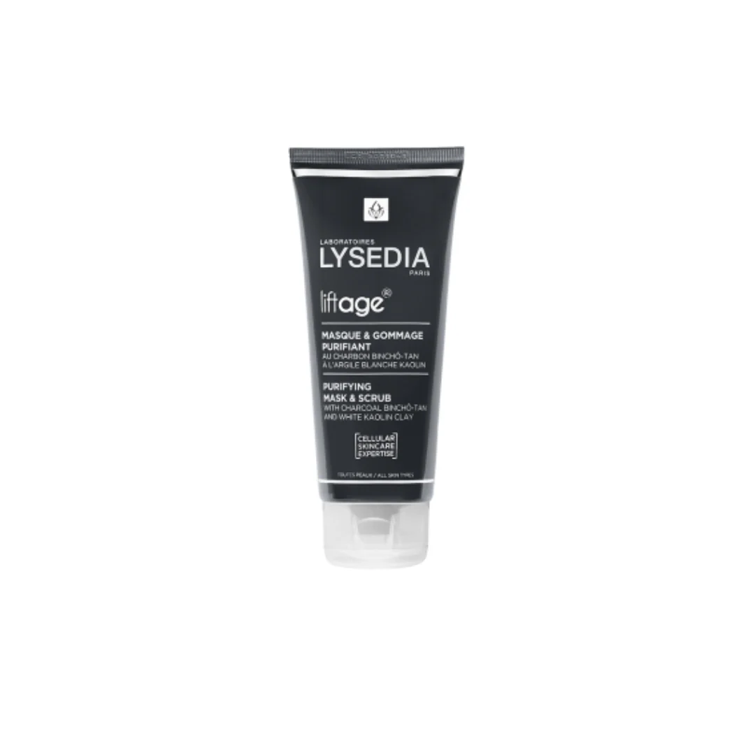 Lysedia Purifying & Scrub Mask & Scrub with Charcoal Clay 100 ml