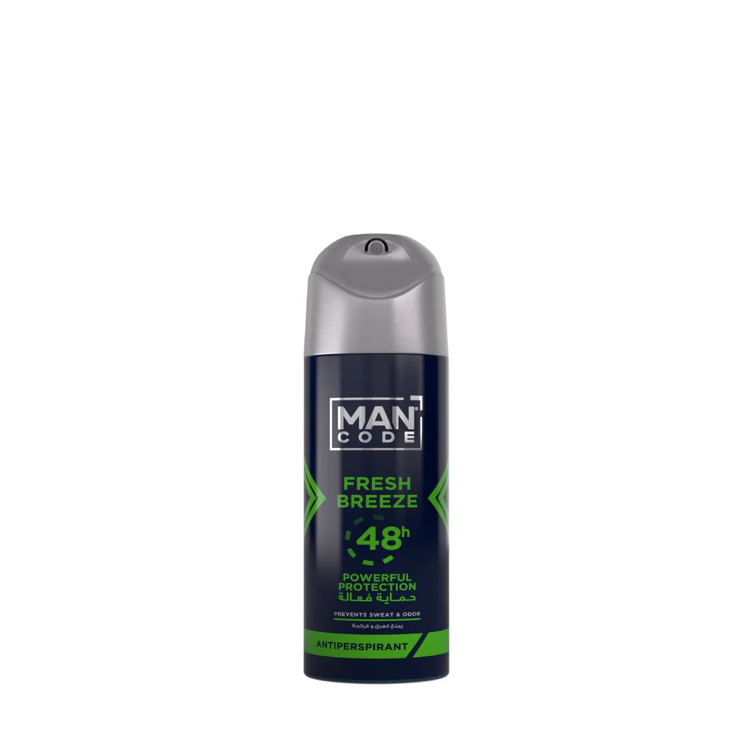Mancode Aerosol Fresh Breeze Deodorant Antiperspirant Spray - Image 2