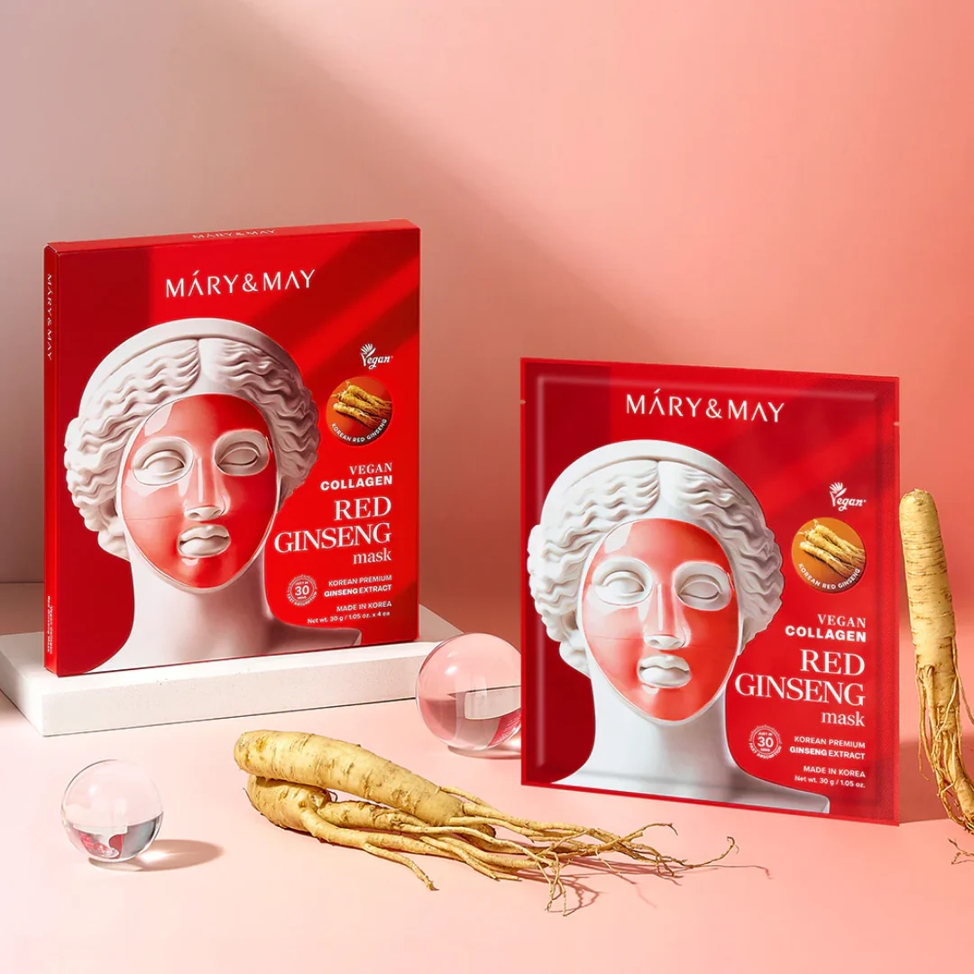 Mary And May Vegan Collagen Red Ginseng Mask - Image 2