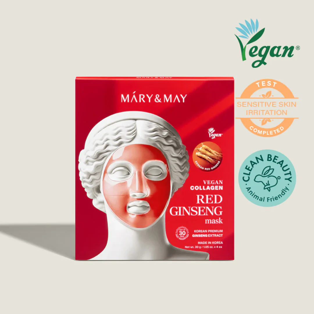 Mary And May Vegan Collagen Red Ginseng Mask - Image 4