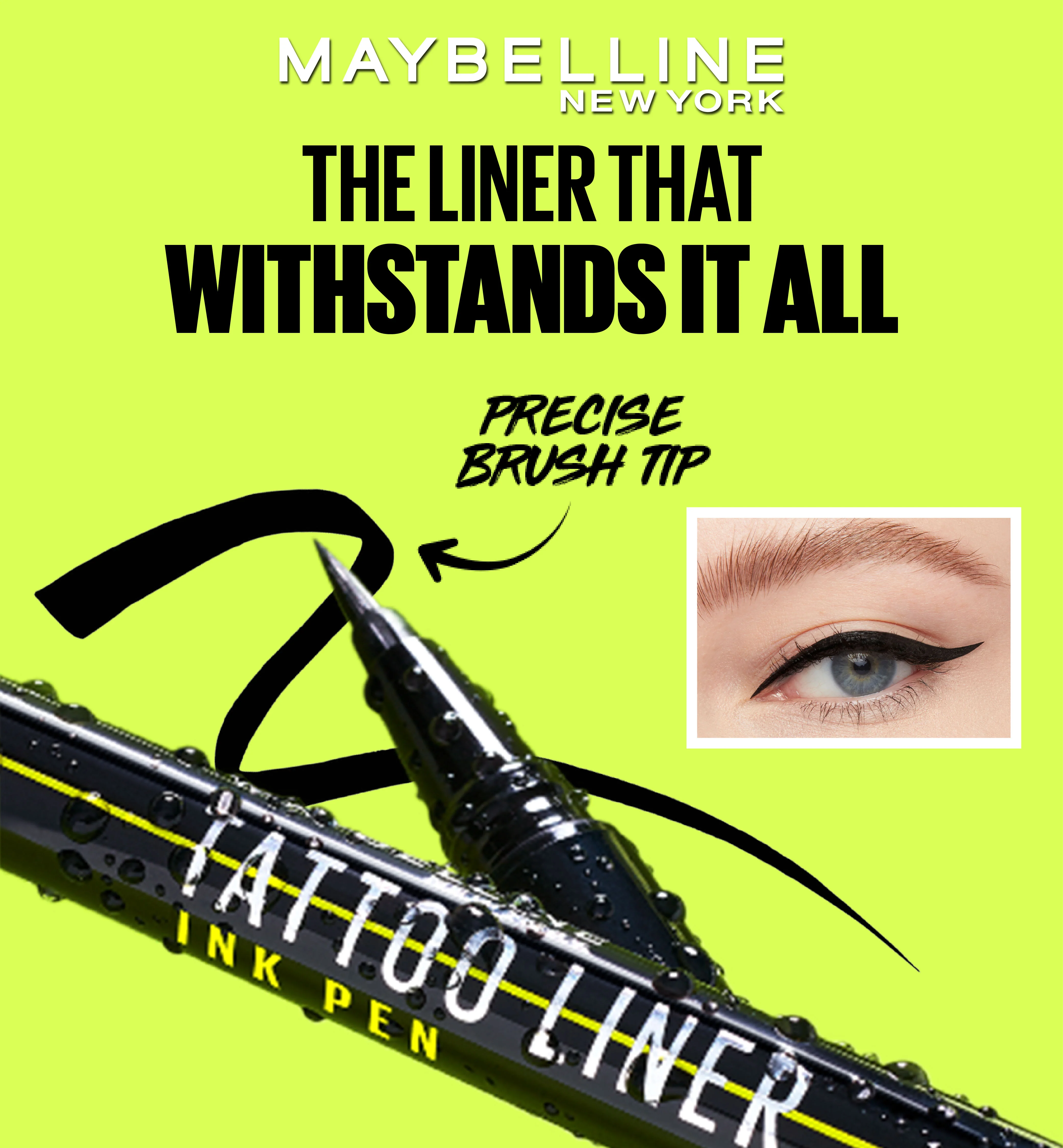 Maybelline Black Tattoo Liner Ink Pen - Image 2