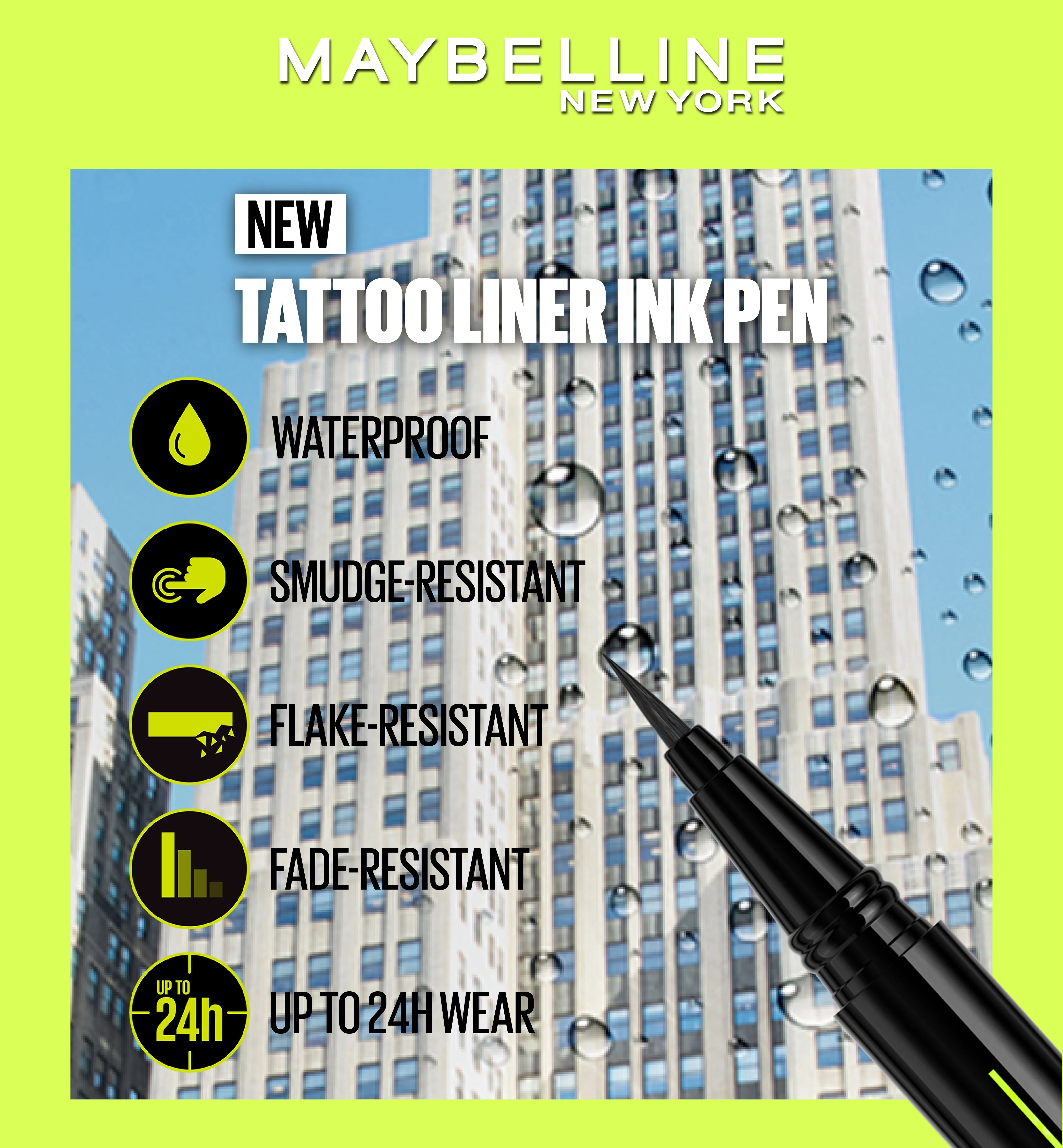 Maybelline Black Tattoo Liner Ink Pen - Image 5