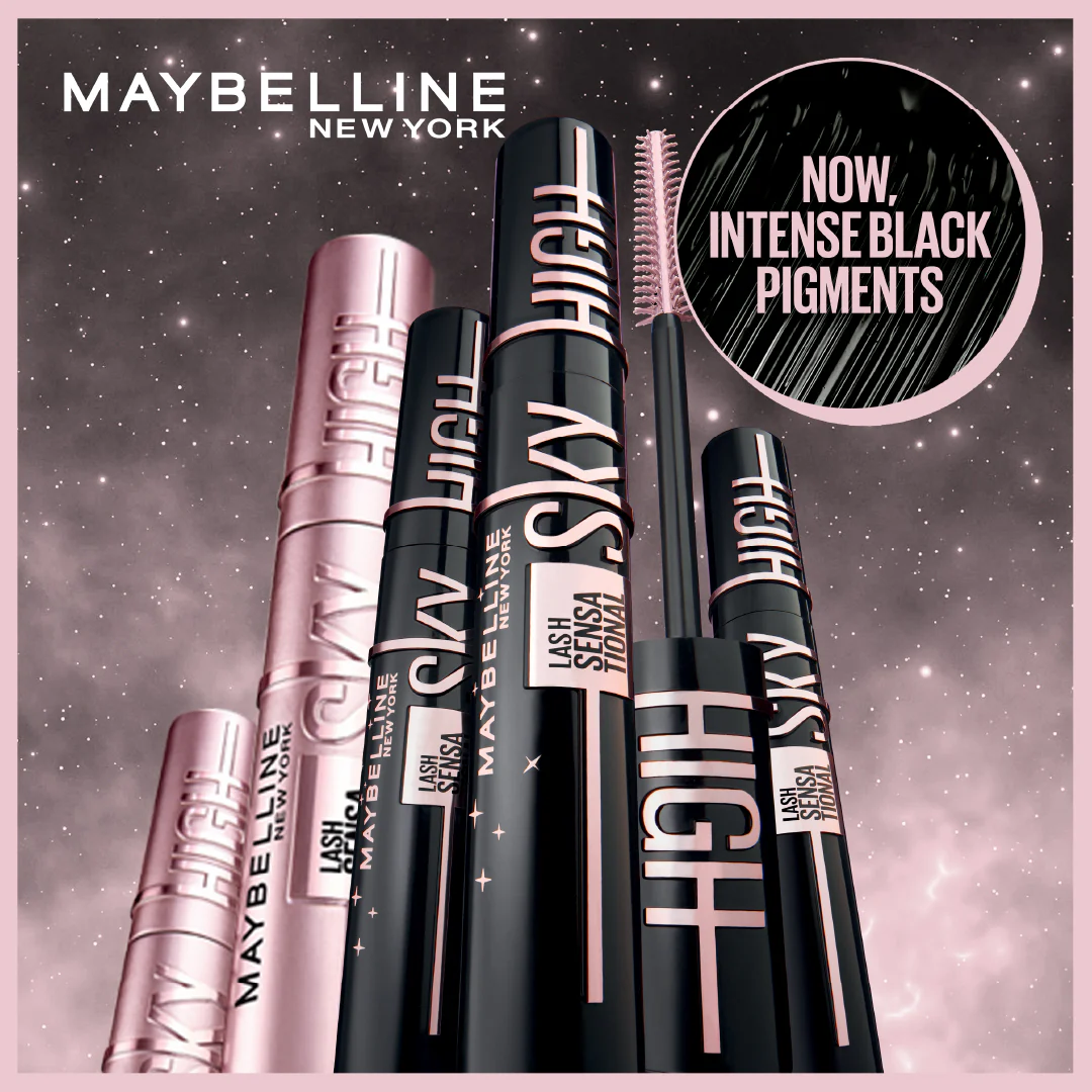 Maybelline Lash Sensational Cosmic Black Sky High Volumizing & Lengthening Intense Black - Image 4