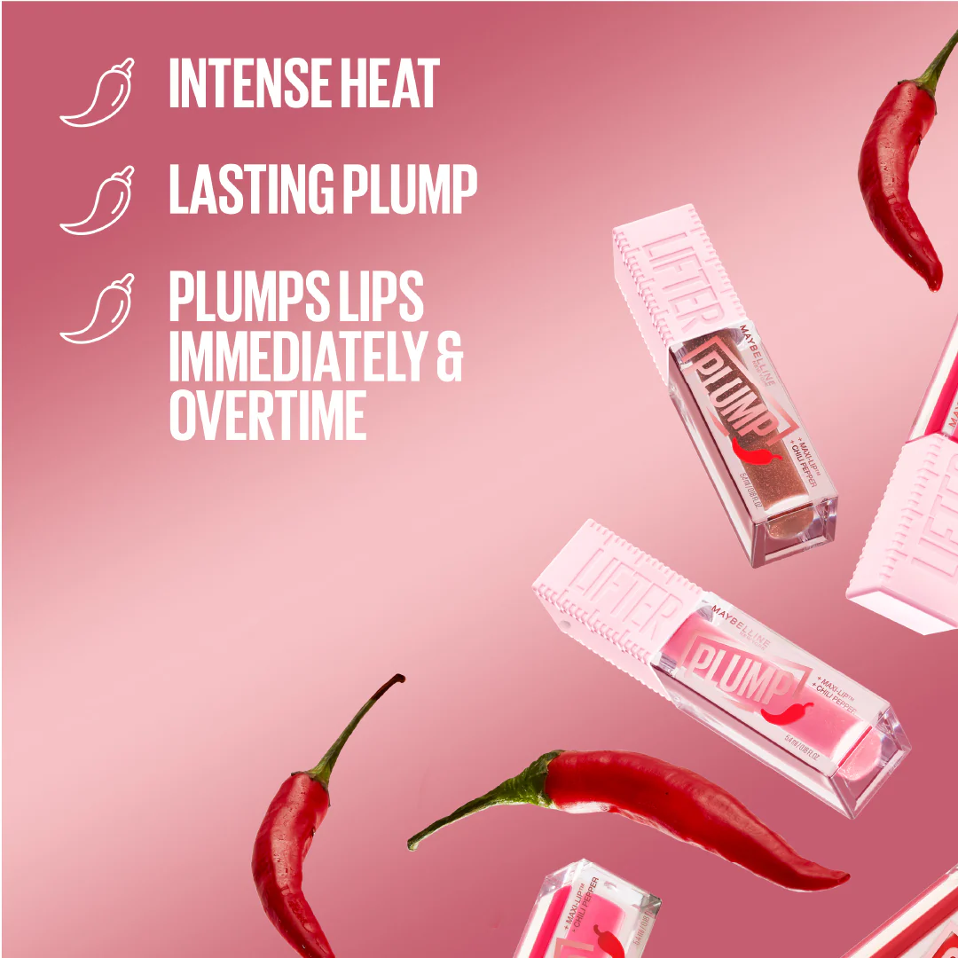 Maybelline New York Lifter Plump Lip Plumping Gloss With Chili Pepper And 5% Maxi-Lip - Image 13