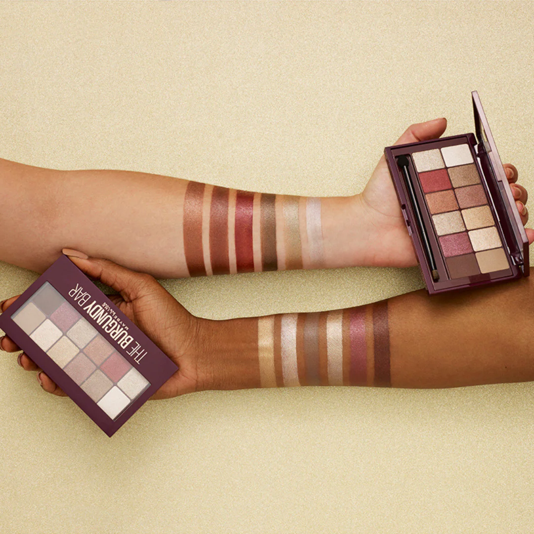 Maybelline New York The Burgundy Bar Eyeshadow Palette- Features 12 Expertly Curated Shades - Image 3