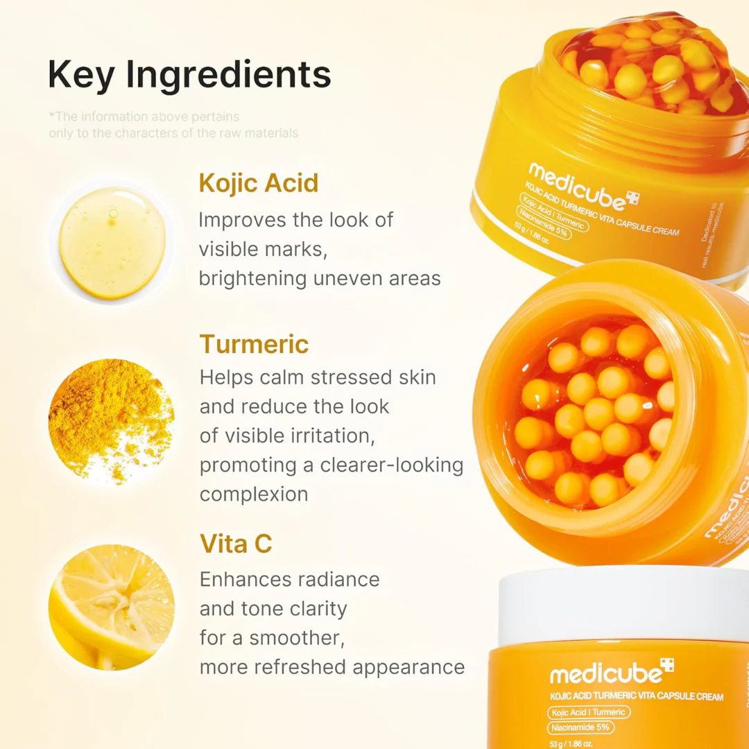 Medicube Kojic Acid Turmeric Vita Capsule Cream - Image 4