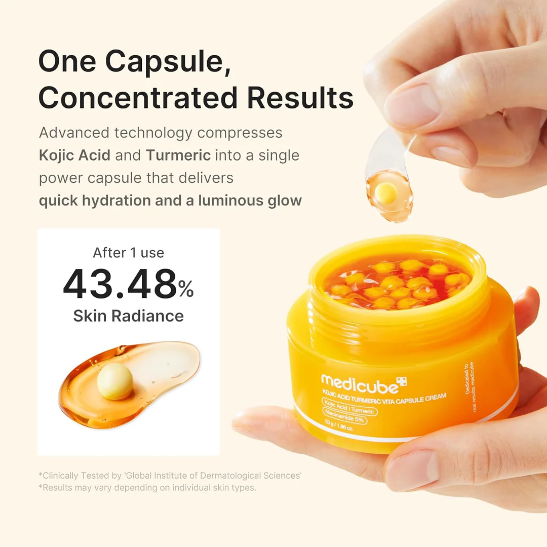 Medicube Kojic Acid Turmeric Vita Capsule Cream - Image 7