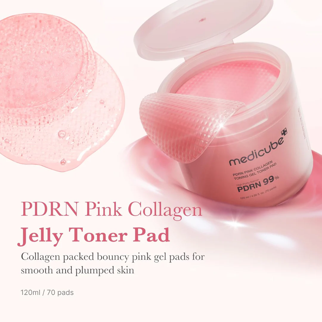 Medicube PDRN Pink Collagen Toning Gel Toner Pad - Image 4
