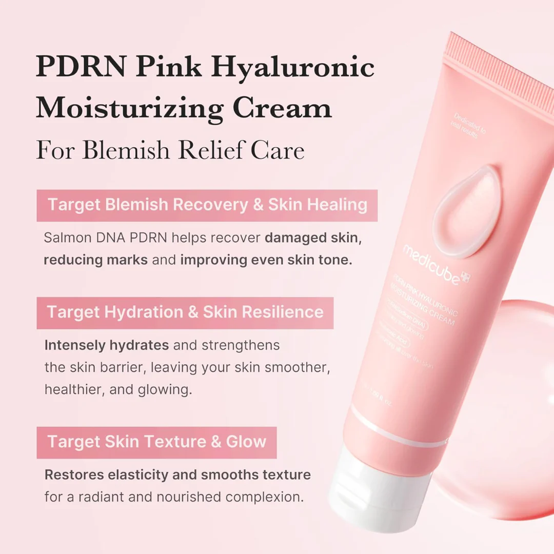 Medicube PDRN Pink Hyaluronic Moisturizing Cream - Image 3