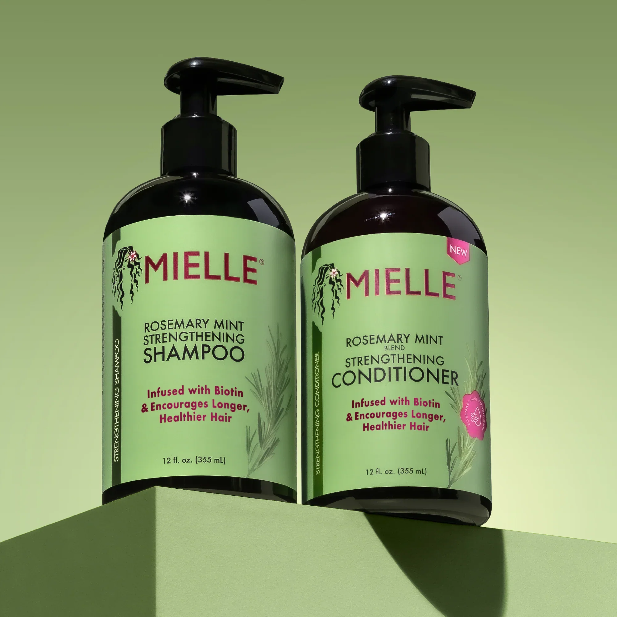 Mielle Rosemary Mint Strengthening Shampoo 355ml - Image 2