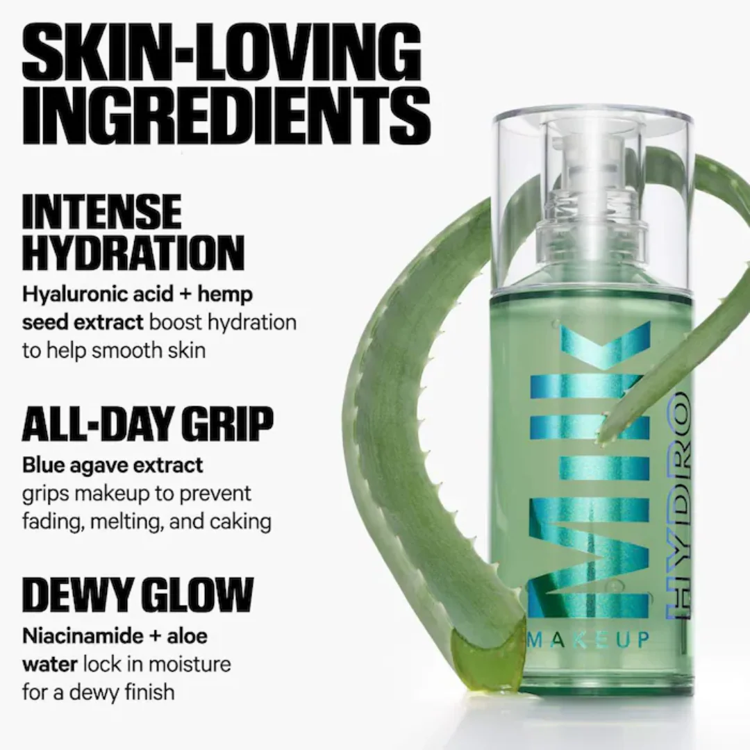 Milk Mini Hydro Grip Hydrating Makeup Primer with Hyaluronic Acid + Niacinamide 10ml - Image 2