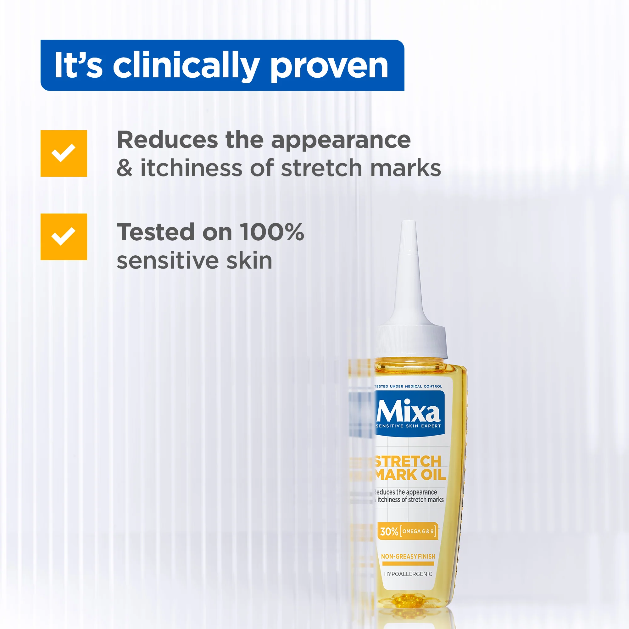 Mixa Anti Stretch Mark Oil For Skin with Stretch Marks With Omega 6 & 9 - Image 4