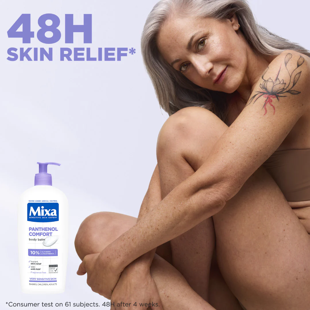 Mixa Panthenol Comfort Body Lotion For Dry Skin, Atopy Prone Skin and Eczema - Image 2