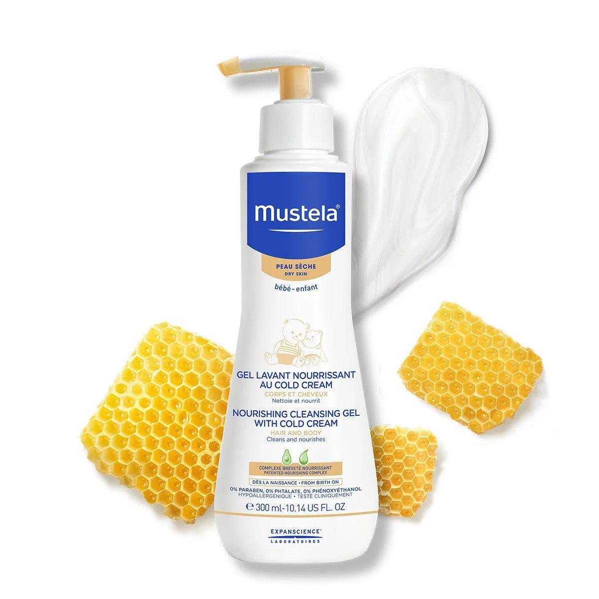 Mustela Dry Skin Nourishing Cleansing Gel with Cold Cream - Image 2