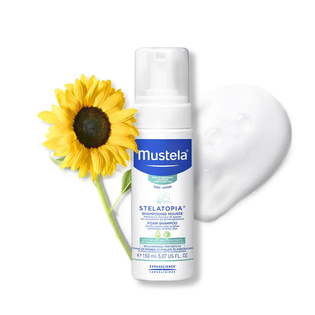 Mustela Stelatopia Atopic Prone Skin Foam Shampoo - Image 2