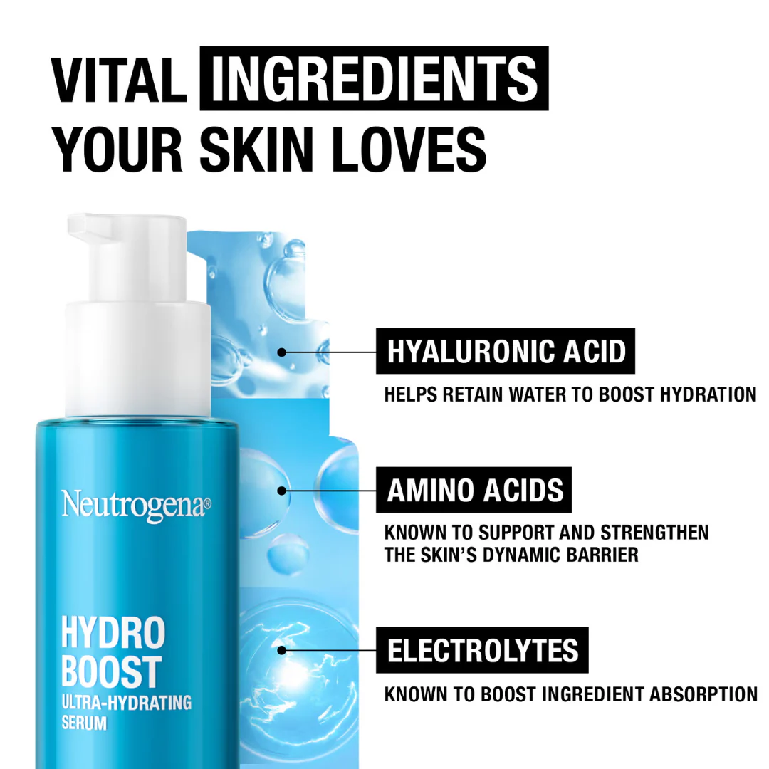 Neutrogena Hydro Boost Serum Fragrance-Free 30ml - Image 4