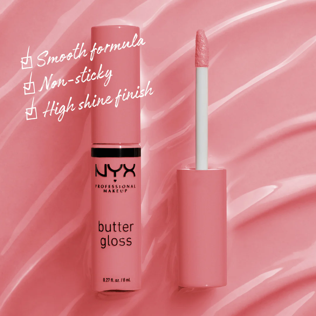 NYX Professional Makeup Butter Gloss, Non-Sticky Lip Gloss, Buttery Soft, Silky Smooth and Creamy, Sheer to Medium Coverage - Image 11