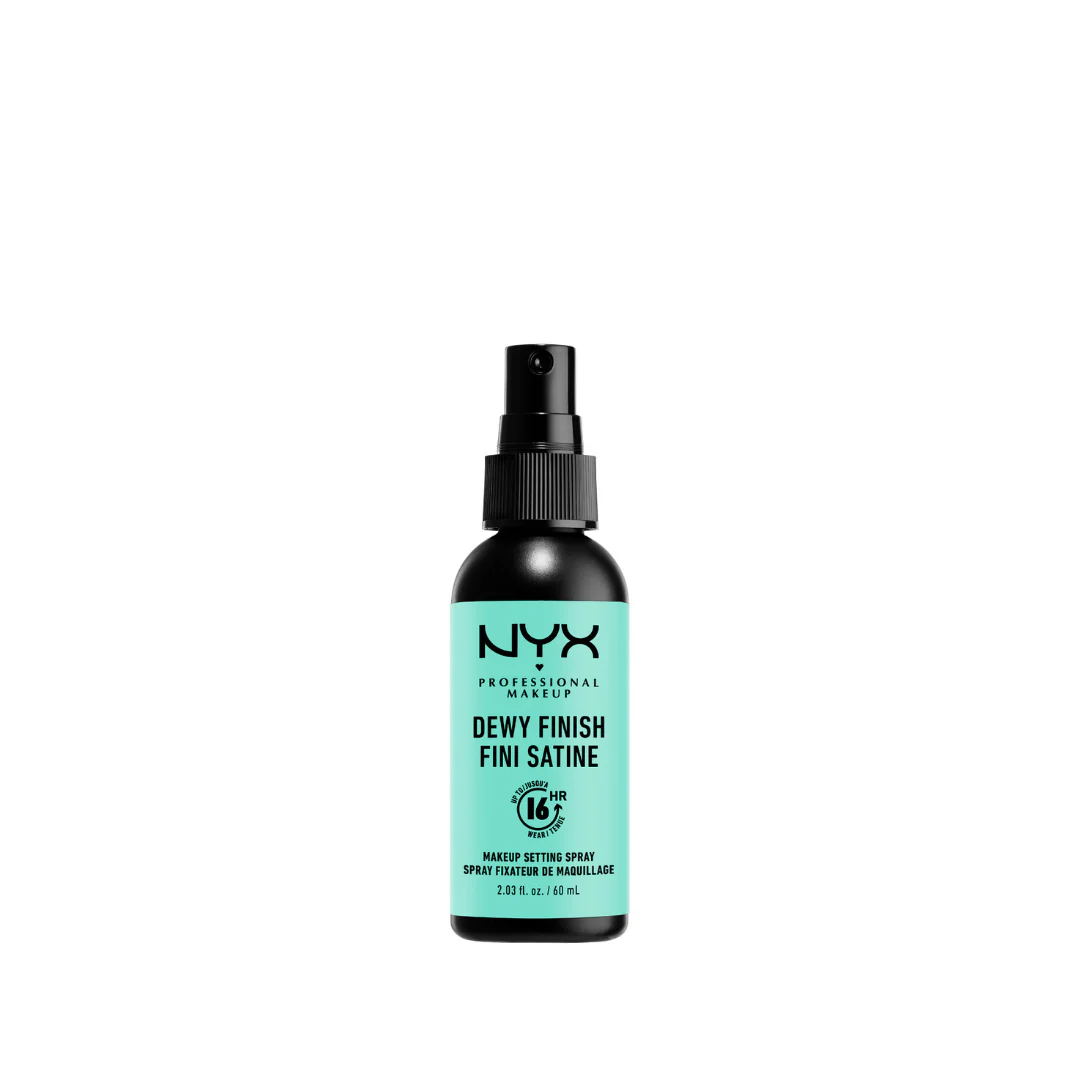 NYX Professional Makeup Dewy Finish, Lightweight and Extends Makeup Wear Up to 16 hours, Makeup Long Lasting Setting Spray - 02, Dewy Finish 60ml