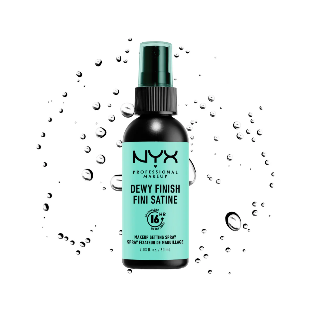 NYX Professional Makeup Dewy Finish, Lightweight and Extends Makeup Wear Up to 16 hours, Makeup Long Lasting Setting Spray - 02, Dewy Finish 60ml - Image 2