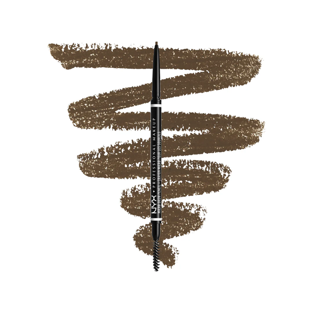 NYX Professional Makeup Micro Brow Pencil, Ultra-Fine, Dual-Ended, Precise Eyebrow Pencil with Retractable Tip and Spoolie Brush - Image 2