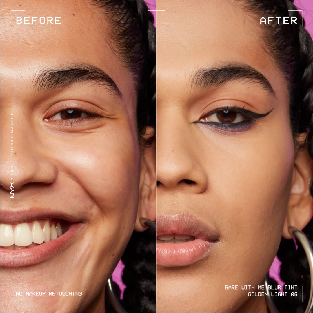 NYX Professional Makeup Bare With Me Blurring Tint Foundation, Medium Coverage, Matte Finish, With Niacinamide, Matcha and Glycerin, 12 Hours Hydrating - Image 14