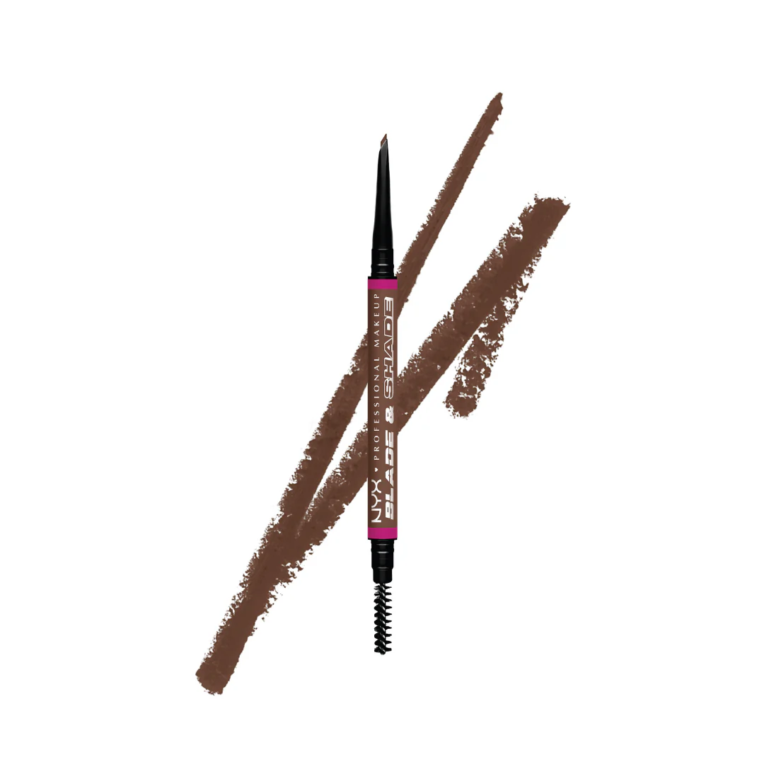 NYX Professional Makeup Blade & Shade, Dual Edged Brow Pencil, Up to 16HR Wear, Smooth-Glide Pigment - Image 12