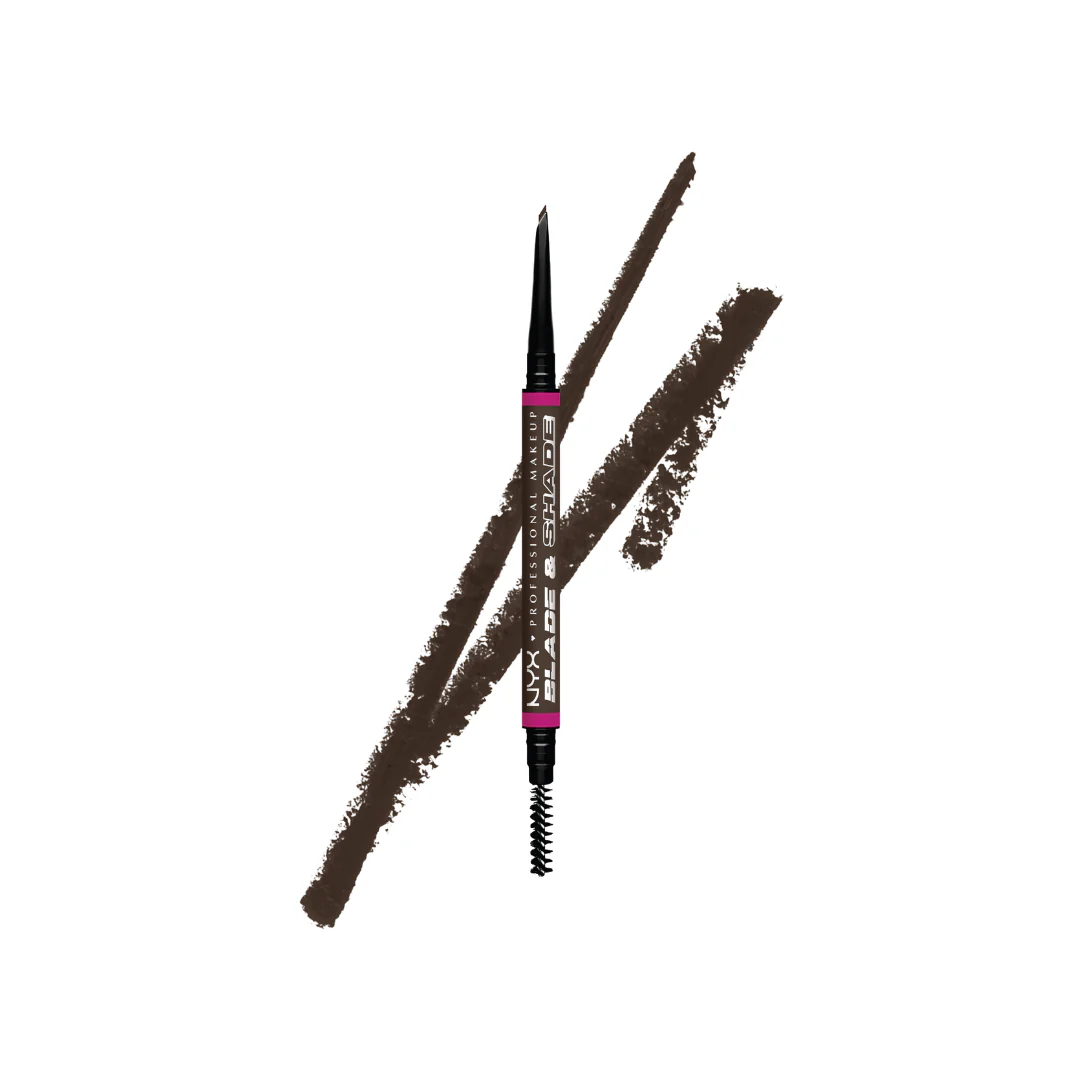 NYX Professional Makeup Blade & Shade, Dual Edged Brow Pencil, Up to 16HR Wear, Smooth-Glide Pigment - Image 2