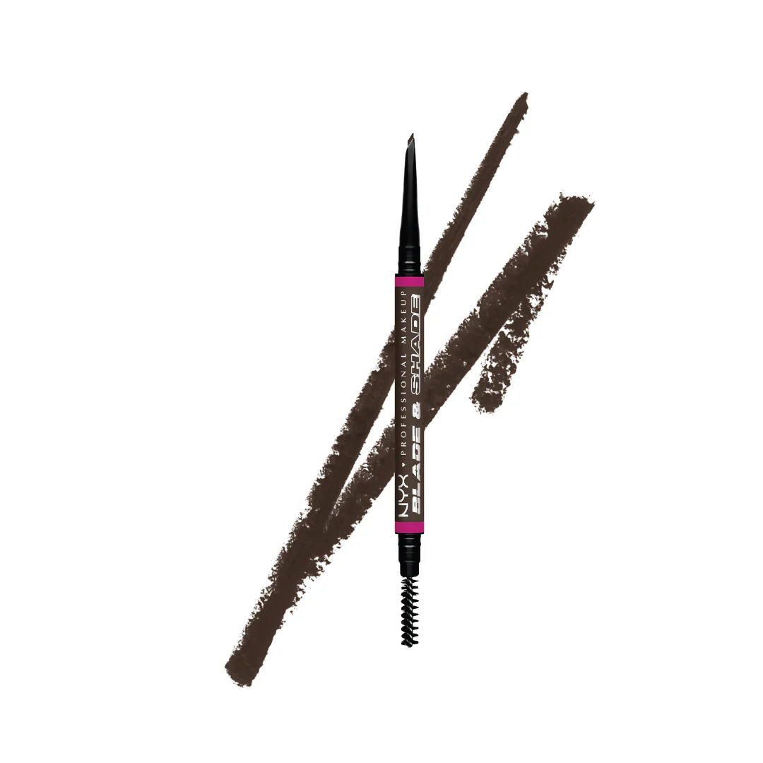 NYX Professional Makeup Blade & Shade, Dual Edged Brow Pencil, Up to 16HR Wear, Smooth-Glide Pigment - Image 7