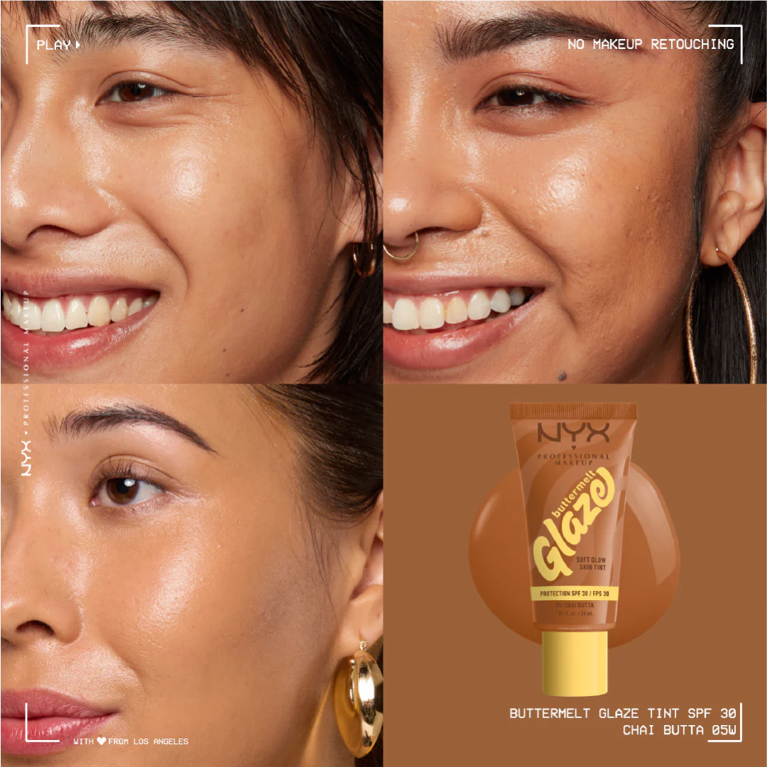 NYX Professional Makeup Buttermelt Glaze Soft Glow Skin Tint + SPF/FPS 30, Foundation, 12h Wear - Image 13