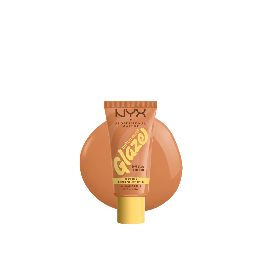 NYX Professional Makeup Buttermelt Glaze Soft Glow Skin Tint + SPF/FPS 30, Foundation, 12h Wear - Image 2