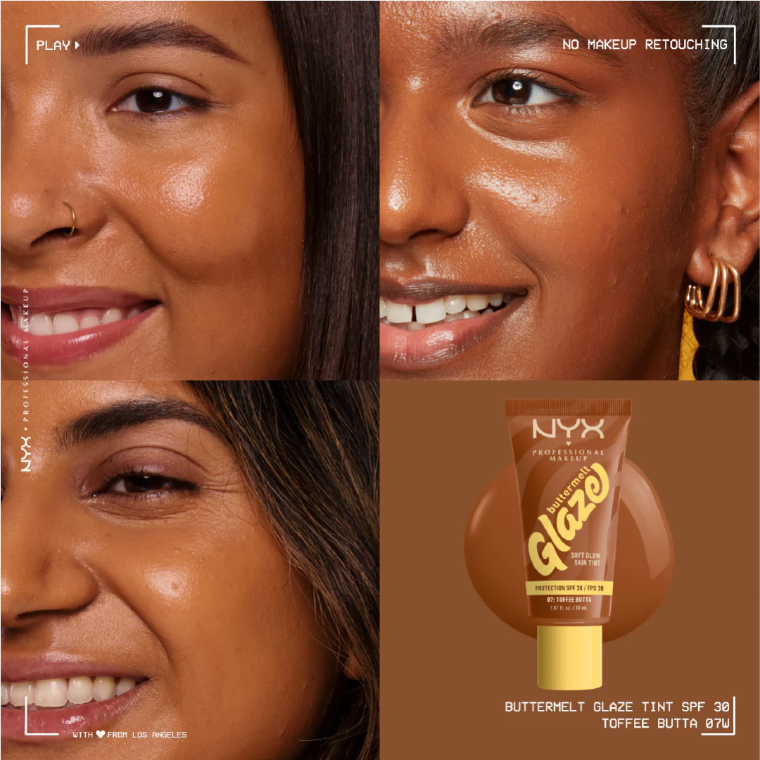 NYX Professional Makeup Buttermelt Glaze Soft Glow Skin Tint + SPF/FPS 30, Foundation, 12h Wear - Image 23