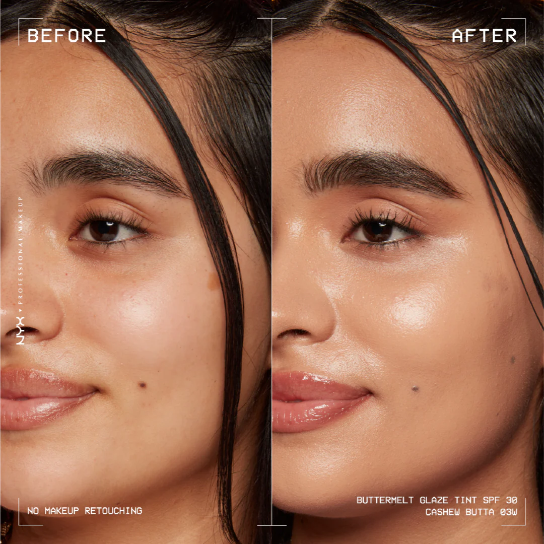 NYX Professional Makeup Buttermelt Glaze Soft Glow Skin Tint + SPF/FPS 30, Foundation, 12h Wear - Image 5