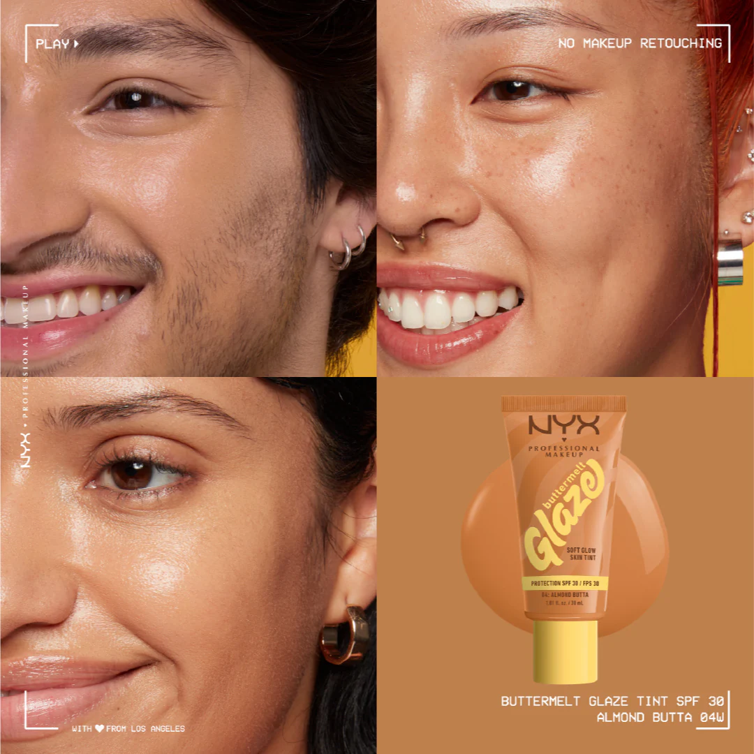 NYX Professional Makeup Buttermelt Glaze Soft Glow Skin Tint + SPF/FPS 30, Foundation, 12h Wear - Image 9