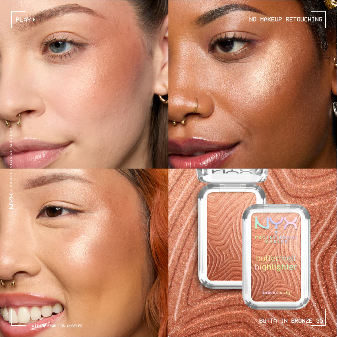 NYX Professional Makeup Buttermelt Highlighter, Powder Highlighter, 12 HR Wear, Fade & Transfer Resistant - Image 14