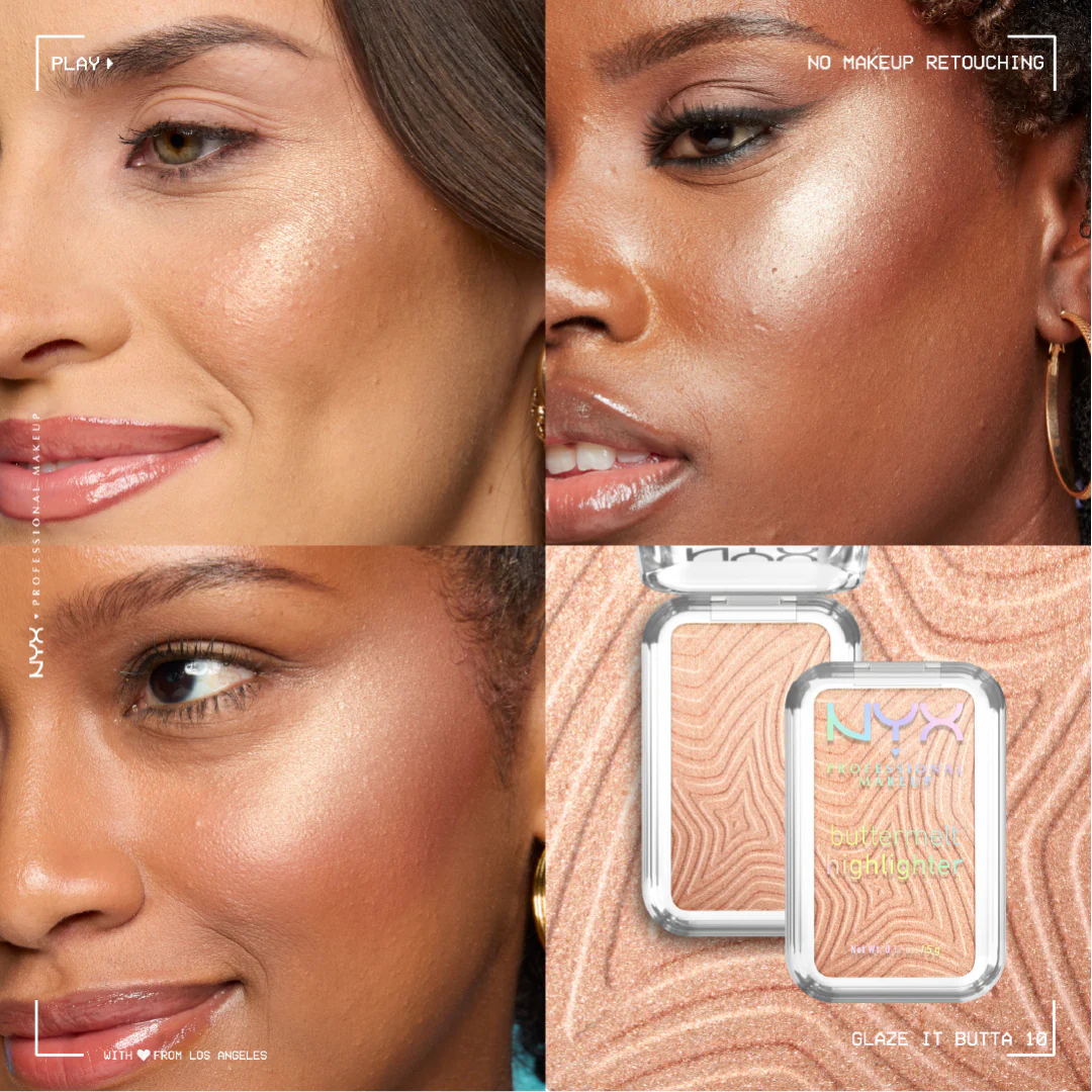 NYX Professional Makeup Buttermelt Highlighter, Powder Highlighter, 12 HR Wear, Fade & Transfer Resistant - Image 3