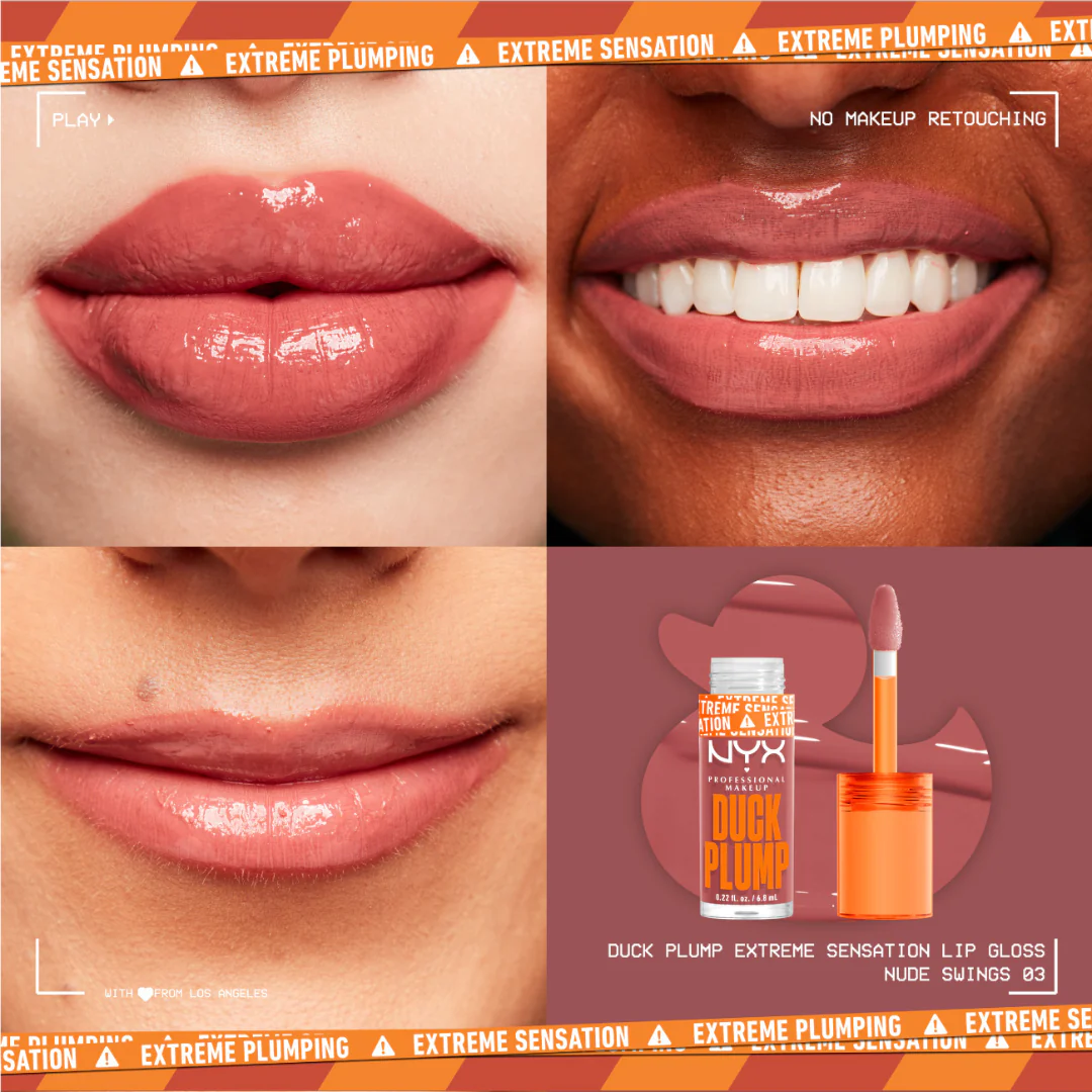 NYX Professional Makeup Duck Plump Lip Plumping Lacquer, High Pigment, High Shine, High Sparkle Lip Gloss - Image 15