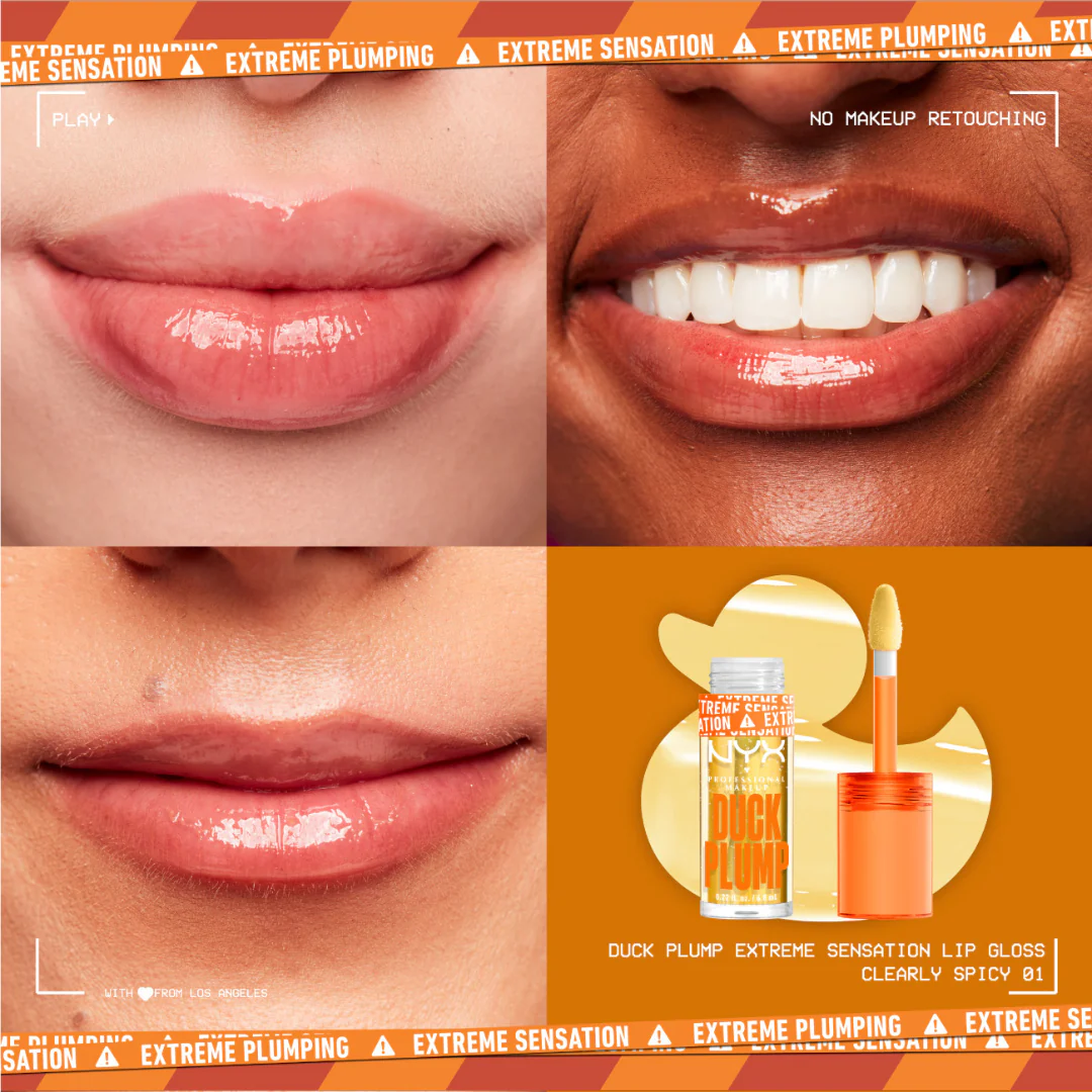 NYX Professional Makeup Duck Plump Lip Plumping Lacquer, High Pigment, High Shine, High Sparkle Lip Gloss - Image 3