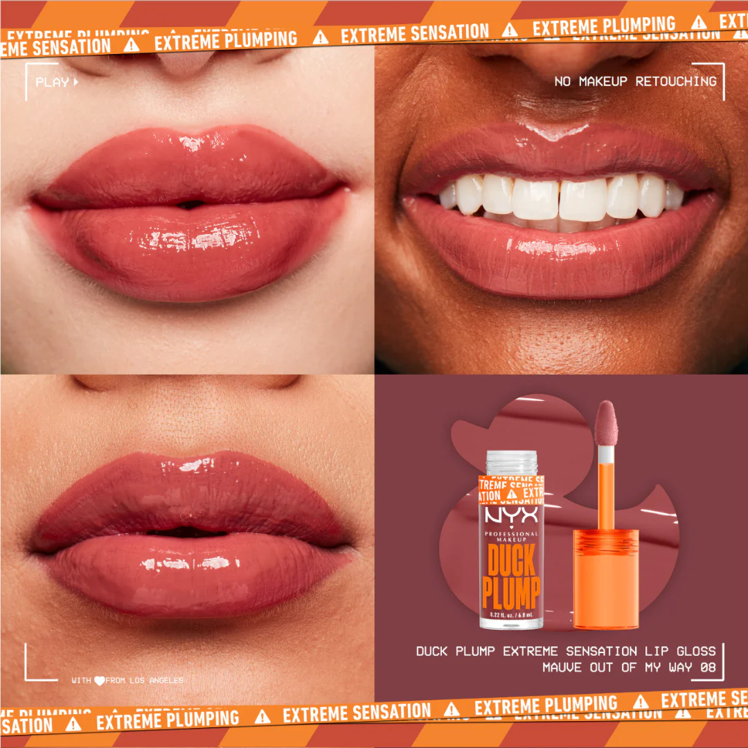 NYX Professional Makeup Duck Plump Lip Plumping Lacquer, High Pigment, High Shine, High Sparkle Lip Gloss - Image 7