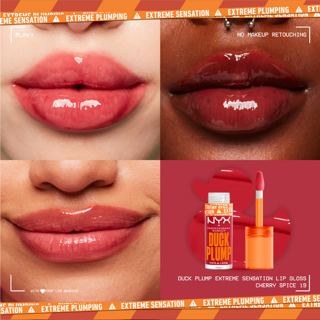 NYX Professional Makeup Duck Plump Lip Plumping Lacquer, High Pigment, High Shine, High Sparkle Lip Gloss - Image 9
