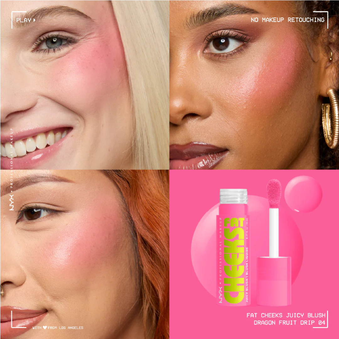 NYX Professional Makeup Fat Cheeks Juicy Blush, Liquid Blush, 12 HR Wear, Product Does Not Fade - Image 10